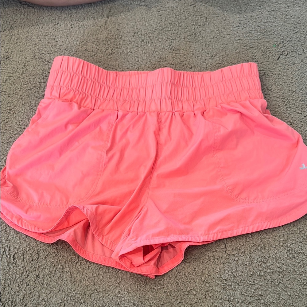 Adidas Pink Athletic Shorts Lightweight Moisture-Wicking
